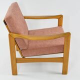 Pink knoll armchair