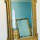 Antique gold leaf mirror – 99×67cm – bevelled glass,