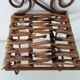 Antique wrought iron wall shelf
