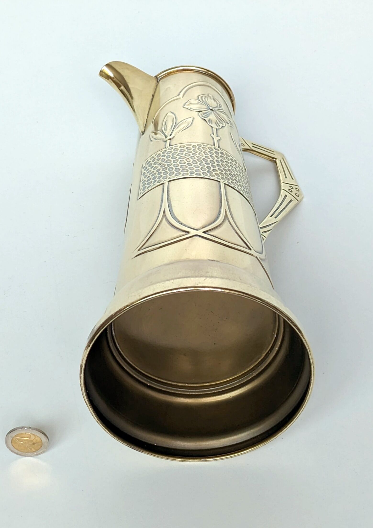 Art Deco brass pitcher 1930