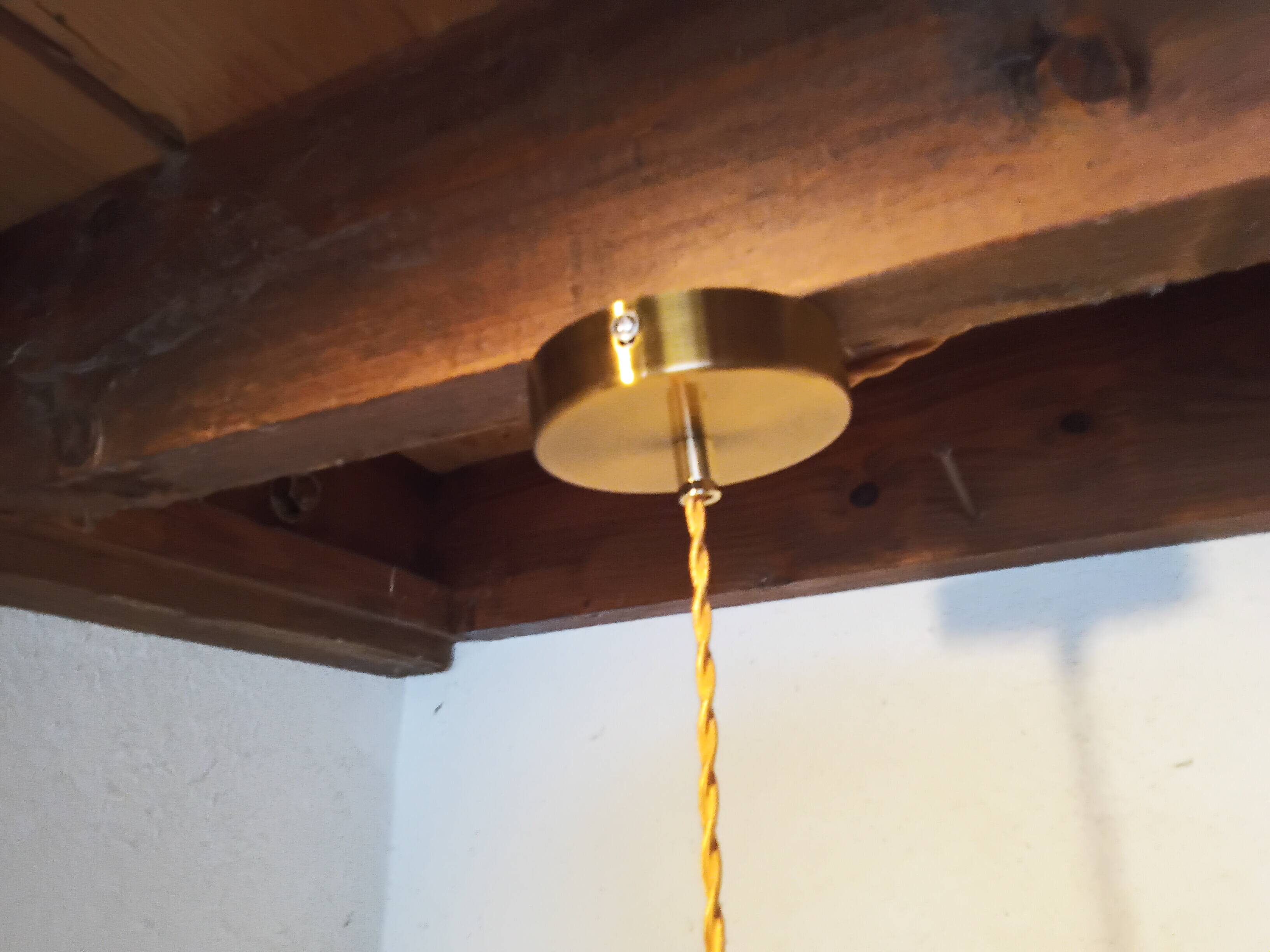 Vintage chiseled glass pendant light