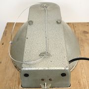 Industrial Factory Pendant Lamp with Frosted Glass Cover, 1970s