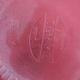 Cervé vintage red frosted glass orangeade set with fruit decoration