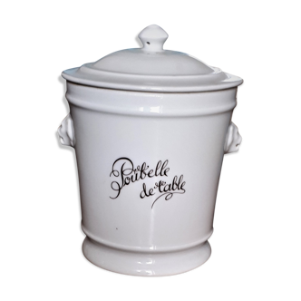 Poubelle de Table en porcelaine « FD Chauvigny »