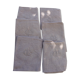 6 rectangular towels, damask cotton, Lilas tint and monogrammed OG, art deco