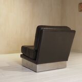 Roche Bobois French lounge chair set from the 1970s