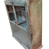 Buffet Ancien Meuble Vitre Teck