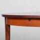 Round extendable dining table in rosewood, Rio, 1960.