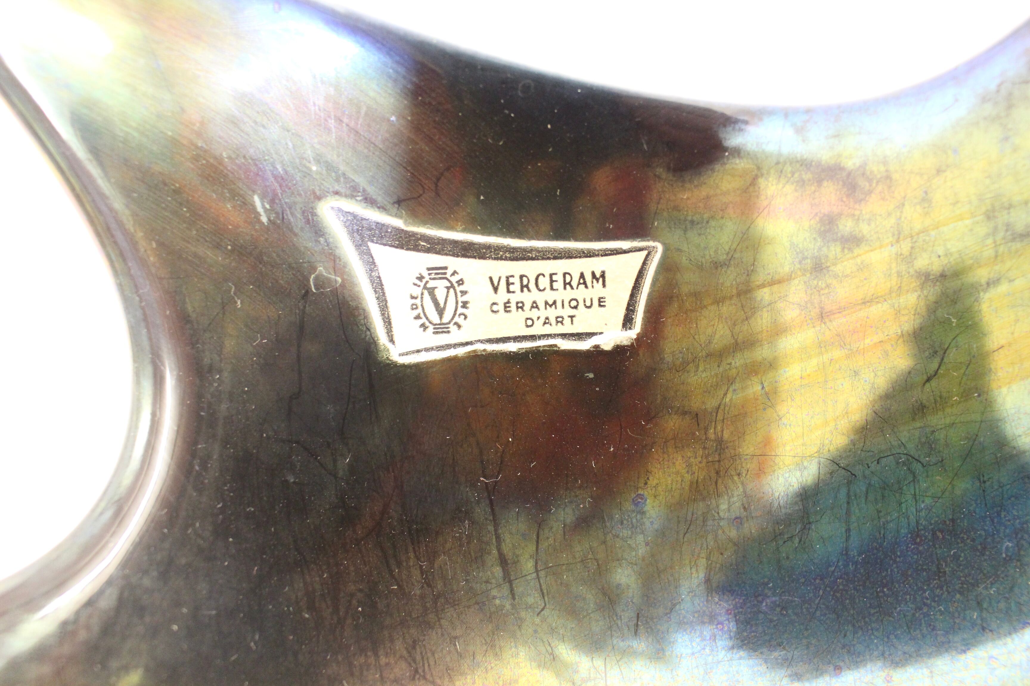 coupe à fruits vintage verceram - année 50 fabrication française