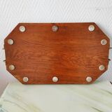 Art Deco wooden serving tray