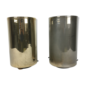 Pair of lamps to be installed Roger Nathan for saint-germain light 1975