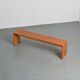 Pair of solid pine benches, France, circa 1975