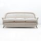 French of Mid-Century Sofa in Art Deco Style with Brass Details, 1950s