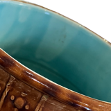 Important Longchamp Griffon vase in golden ceramic
