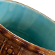 Important Longchamp Griffon vase in golden ceramic