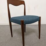 Set of 6 Danish teak chairs from the 60s/70s