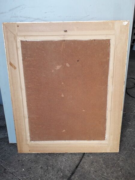 Cubist gouache painting, still life, anonymous 1970