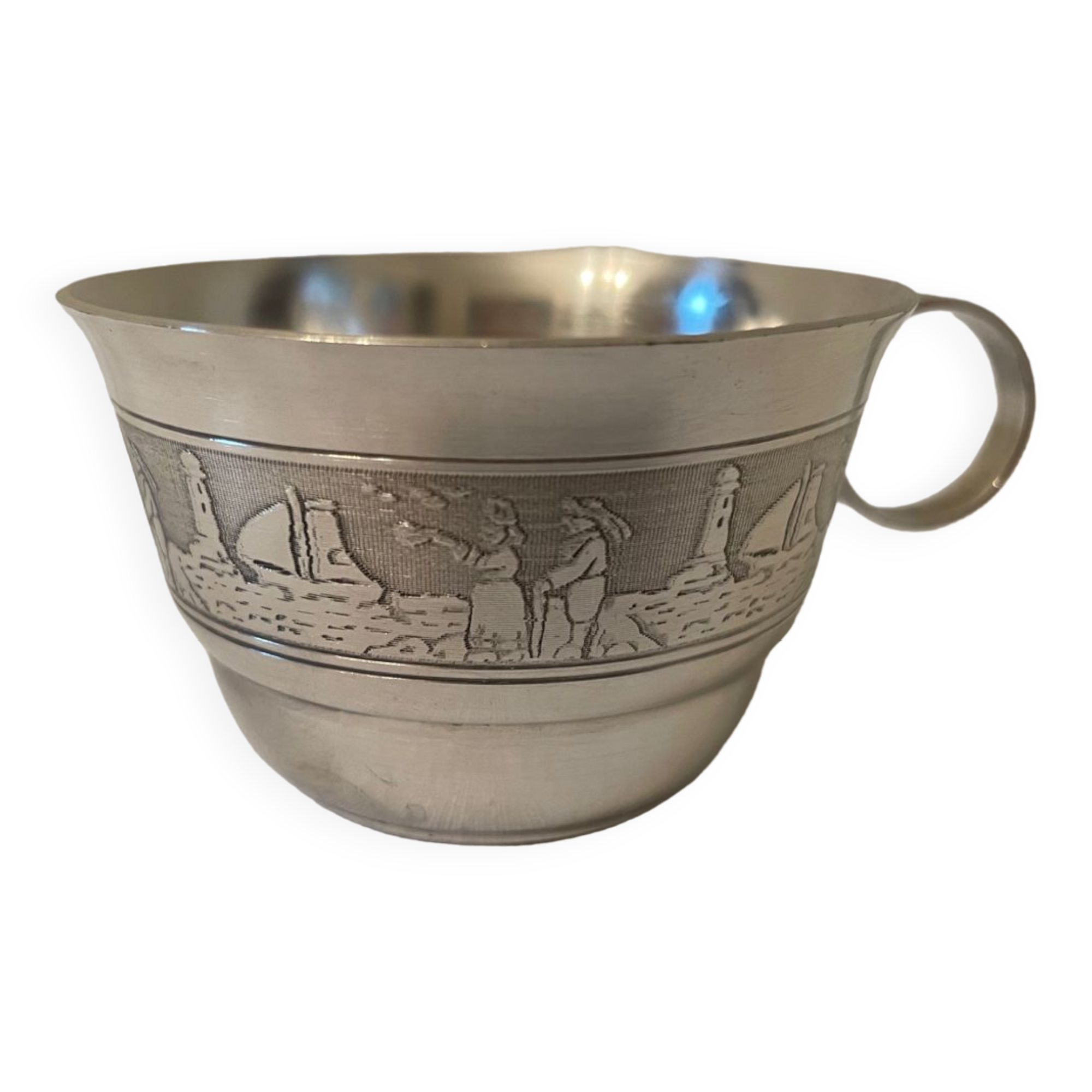 Silver metal cup