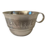 Tasse métal argenté
