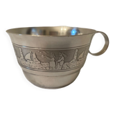 Tasse métal argenté