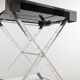 Maison Jansen Style Lucite Faux Bamboo and Chrome Tray Table 1970s
