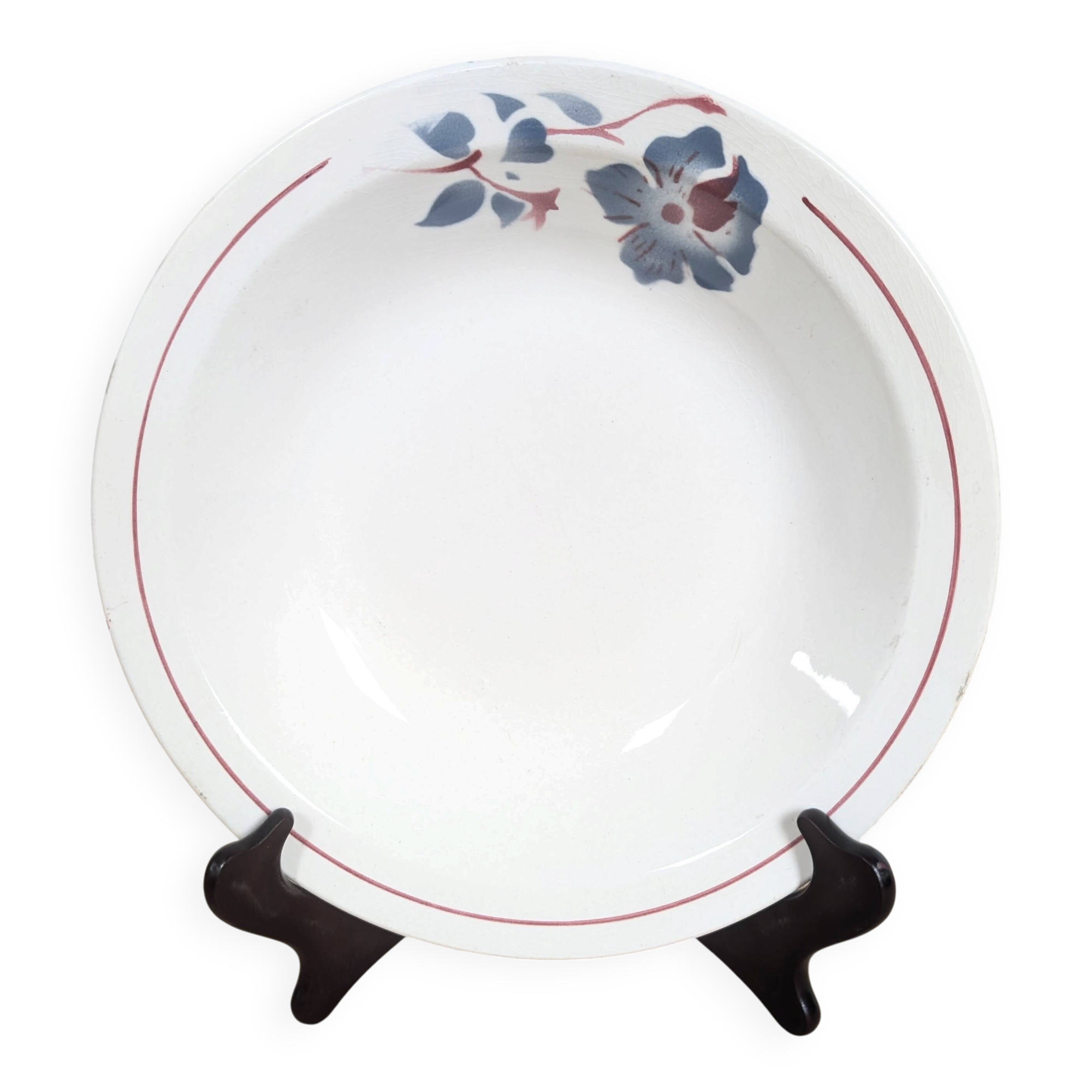 Shallow round dish digoin sarreguemines - model "cannes"