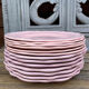13 assiettes vintage rose poudré