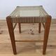 60s modernist stool, canning and wood