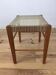 60s modernist stool, canning and wood