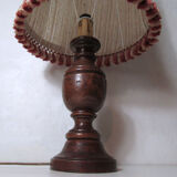 Wood lamp turned offal during pompoms