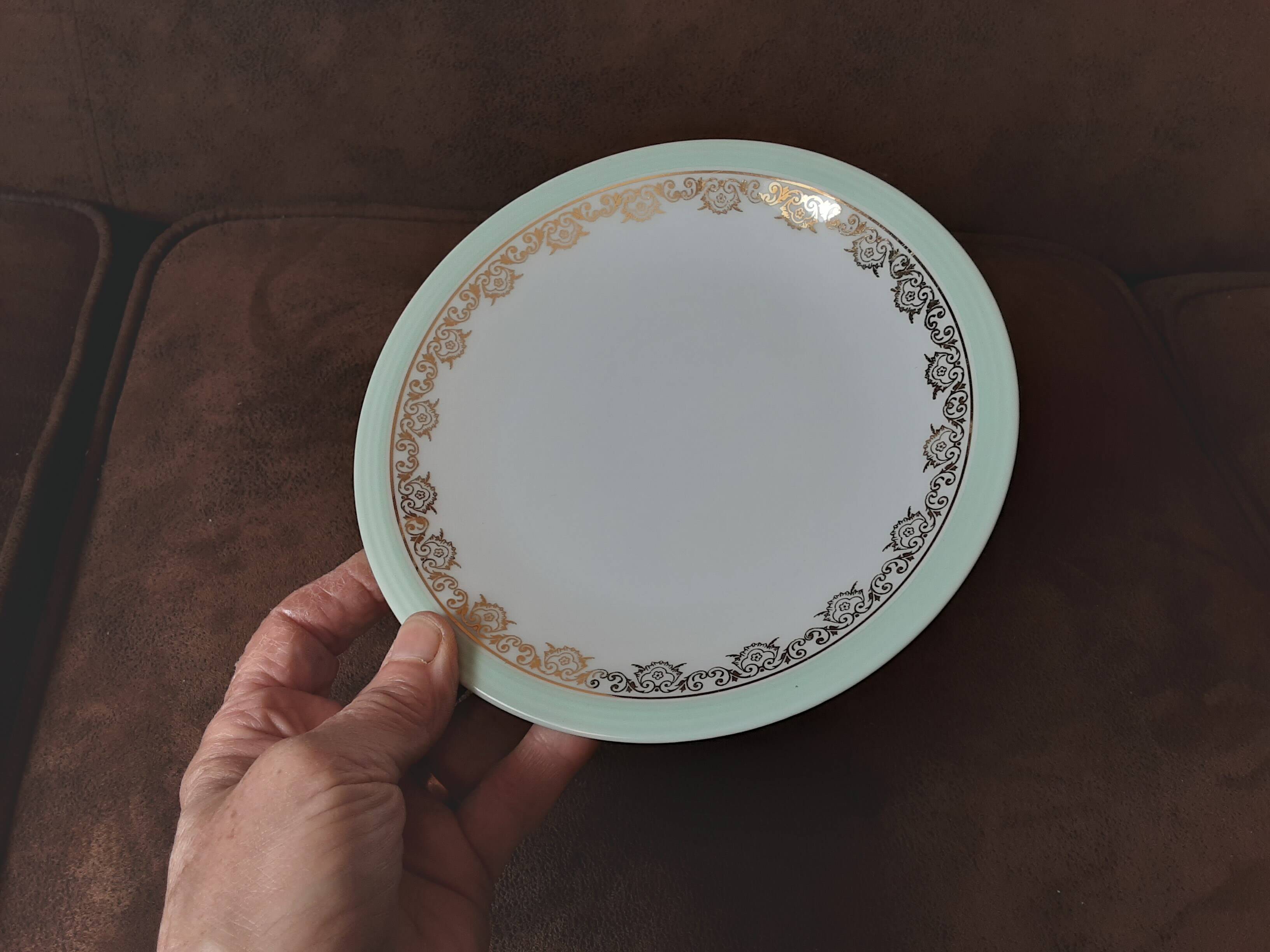 Set of 6 R T M Paris dessert plates