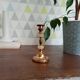 Antique brass and alabaster candlestick
