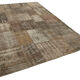 Tapis mixé turc vintage 203 cm x 303 cm marron patchwork tapis