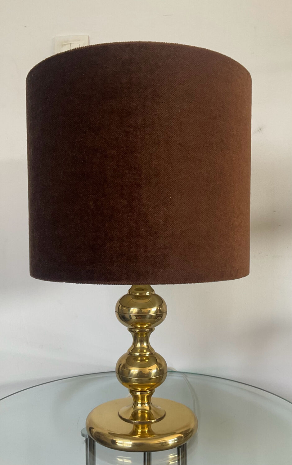 Vintage brass lamp from the 70s