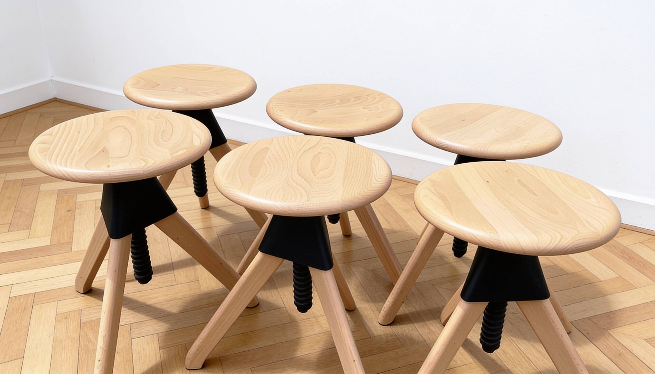 Suite de 6 tabourets The Wild Bunch, Magis