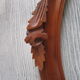 Old oval wooden frame