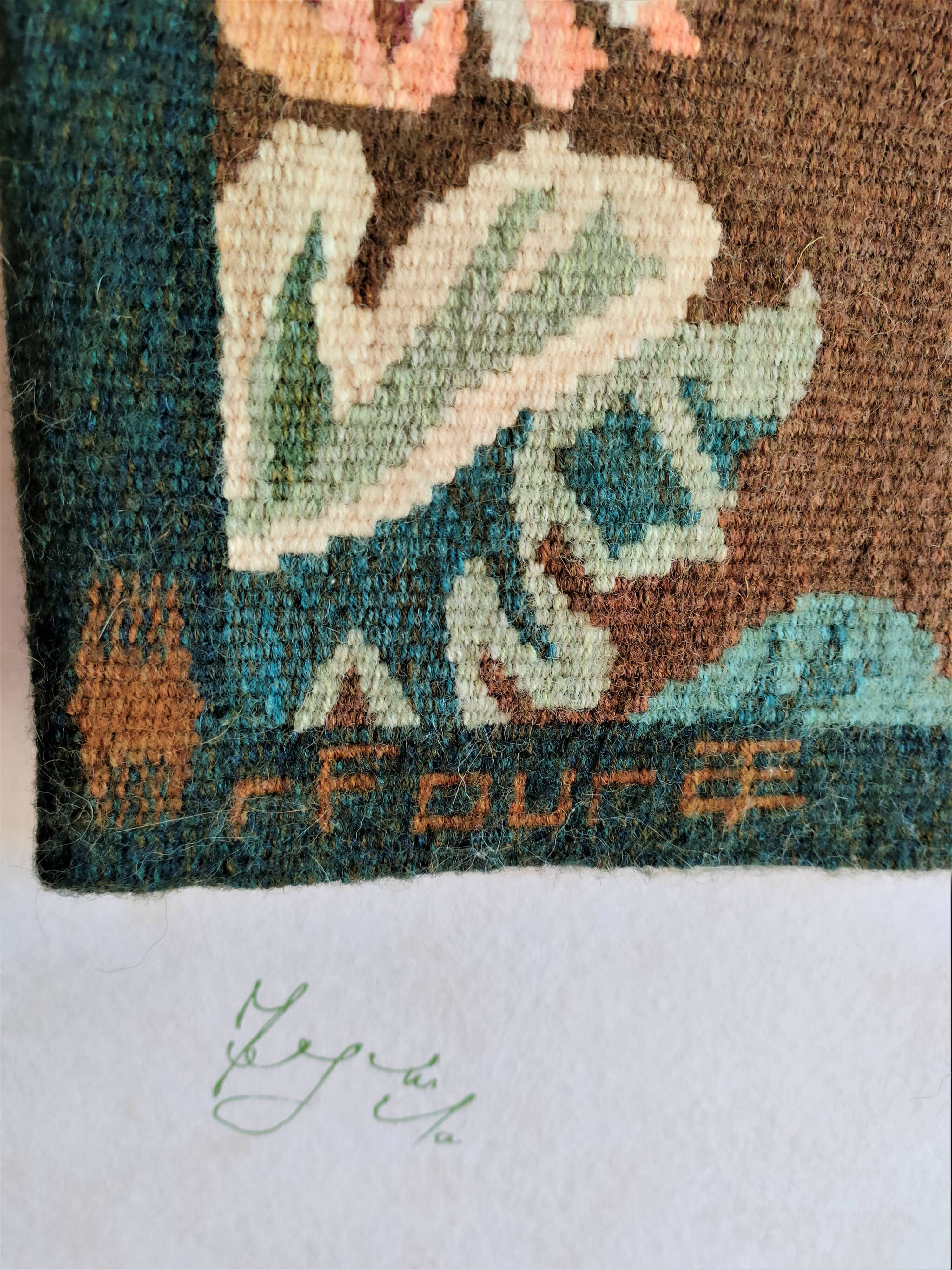 AUBUSSON TAPESTRY Unique model based on a cartoon by Alain Queyrut