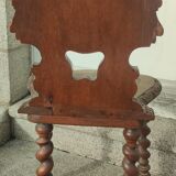Old carved wooden chair