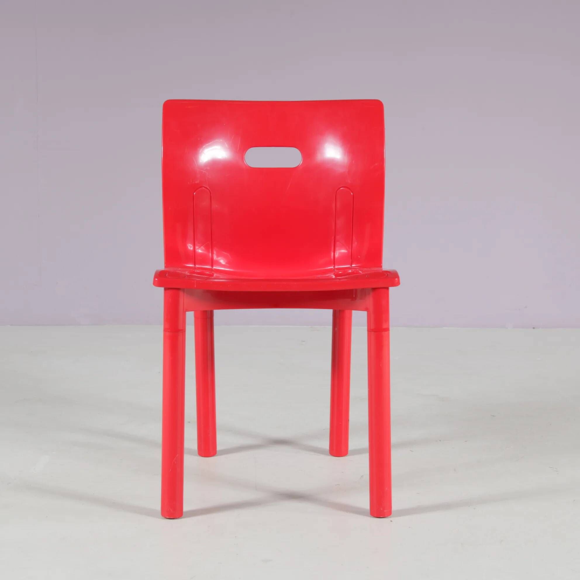 1980s “4870” chairs by Anna Castelli Ferrieri for Kartell, Italy