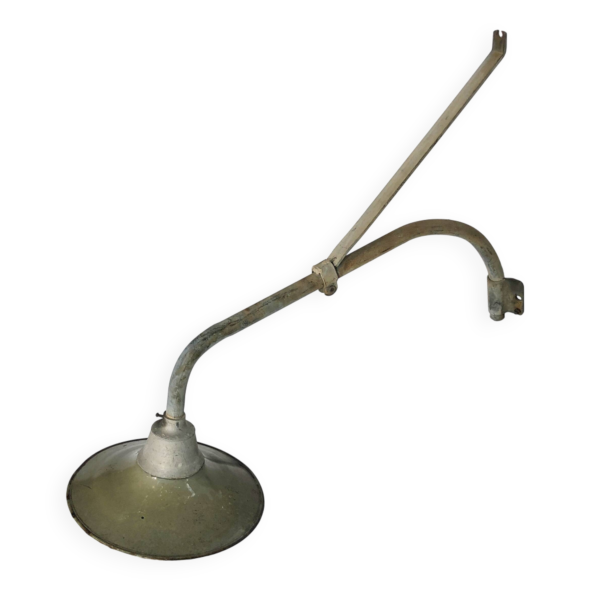 Large Greek Industrial Army Wall Light 1  1950s