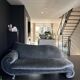 Bretz GAUDI – Iconic sofa in silver grey velvet