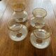Set of 4 globes of glass lampshades, old, vintage