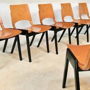 Model P7 Stackable Dining Chairs by Roland Rainer for Pollak, Set of 6