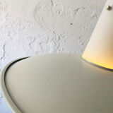Opaline et metal german lamp, 1960s
