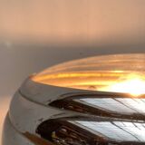 Art Deco table lamp in chrome and glass