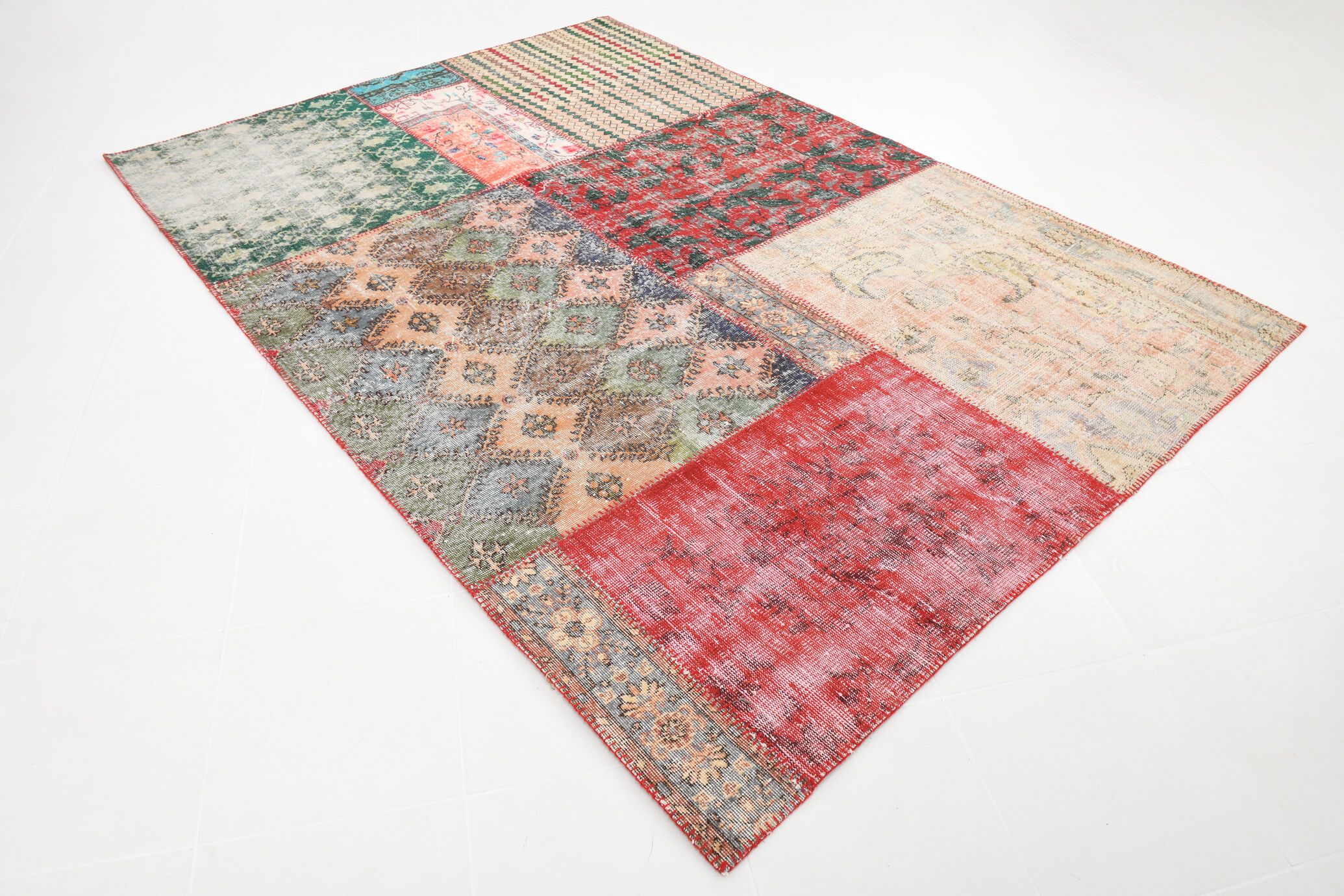 Distressed turkish rug 302x215cm