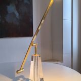 Brass and plexiglass desk lamp from the 80s