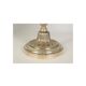 Candlesticks mounted as lamps, silver-plated bronze.