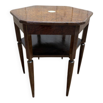 Octagonal side table from the Art Deco period.
