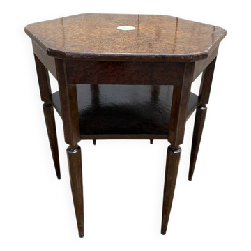 Octagonal side table from the Art Deco period.